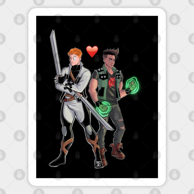 Shatterstar And Rictor Magnet by sergetowers80